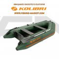 KOLIBRI - Надуваема моторна лодка с твърдо дъно KM-280 SC Standard - зелен